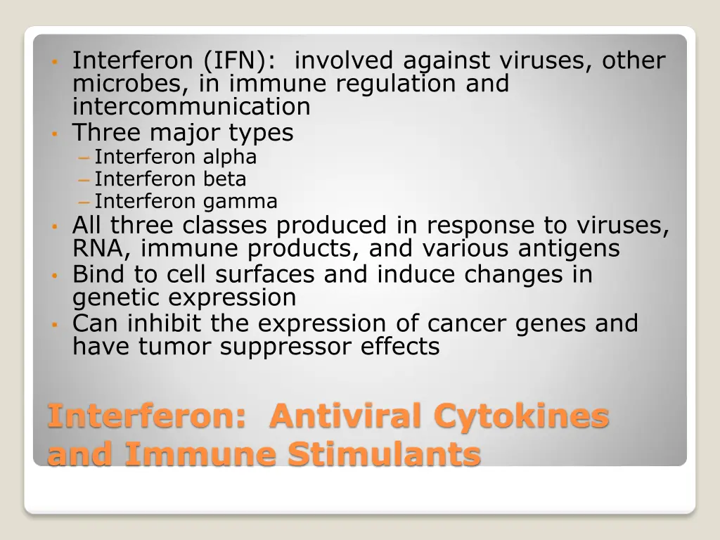 interferon ifn involved against viruses other