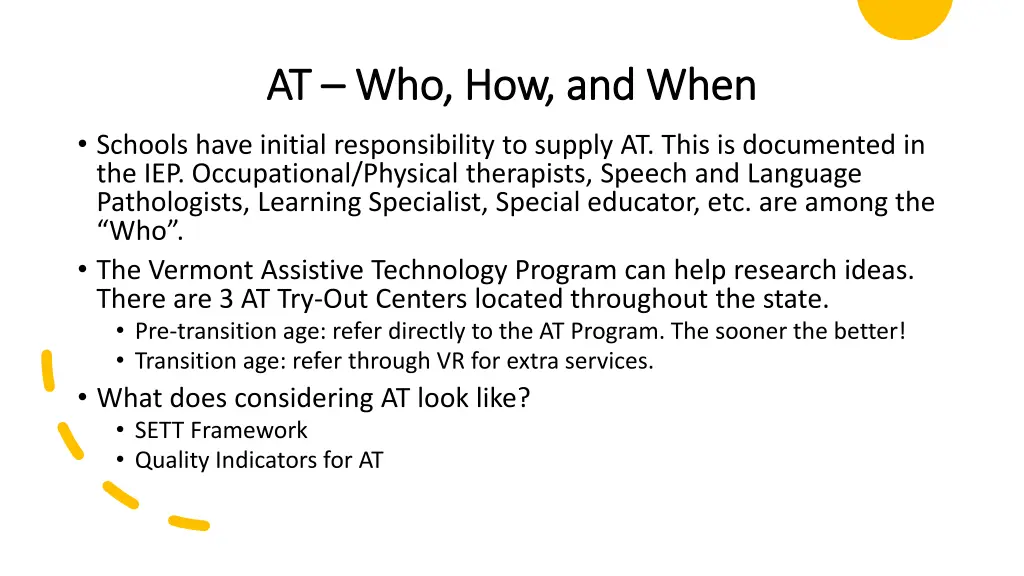 at at who how and when who how and when