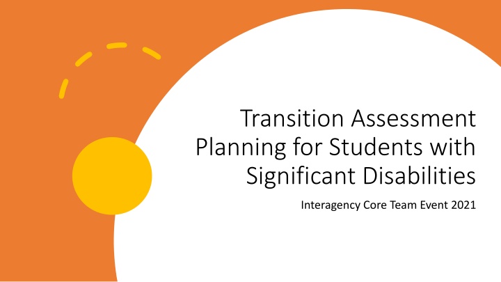 transition assessment planning for students with