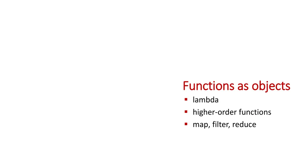 functions functions as lambda higher order