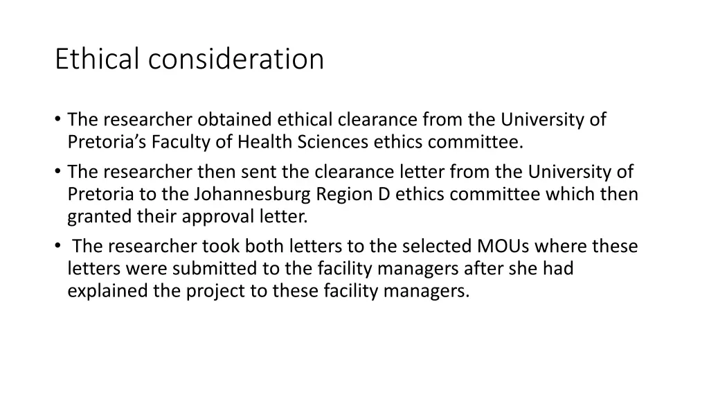ethical consideration