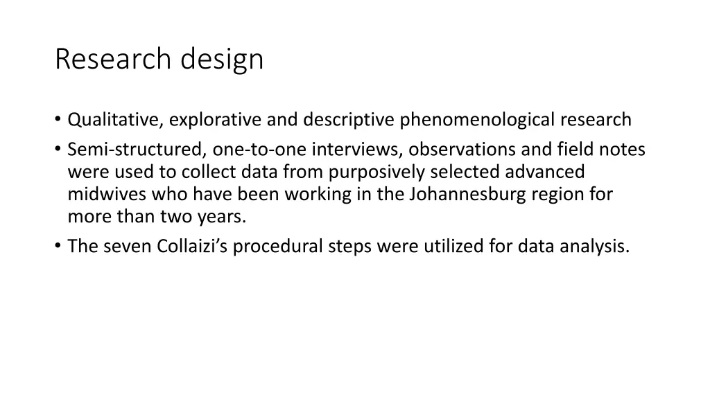 research design