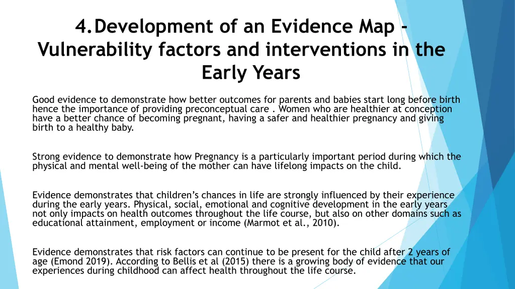 4 development of an evidence map vulnerability 1