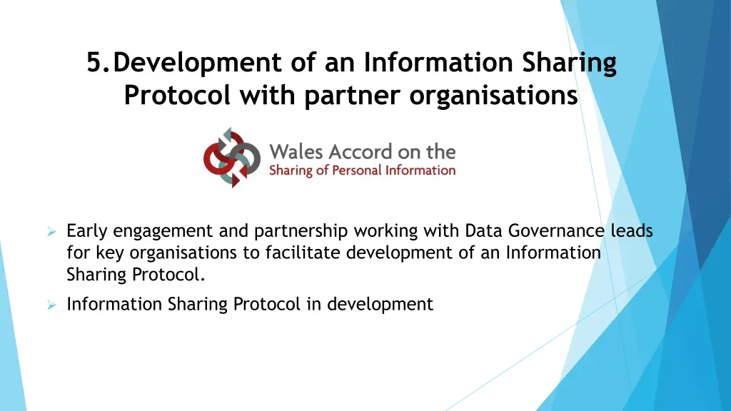 5 development of an information sharing protocol