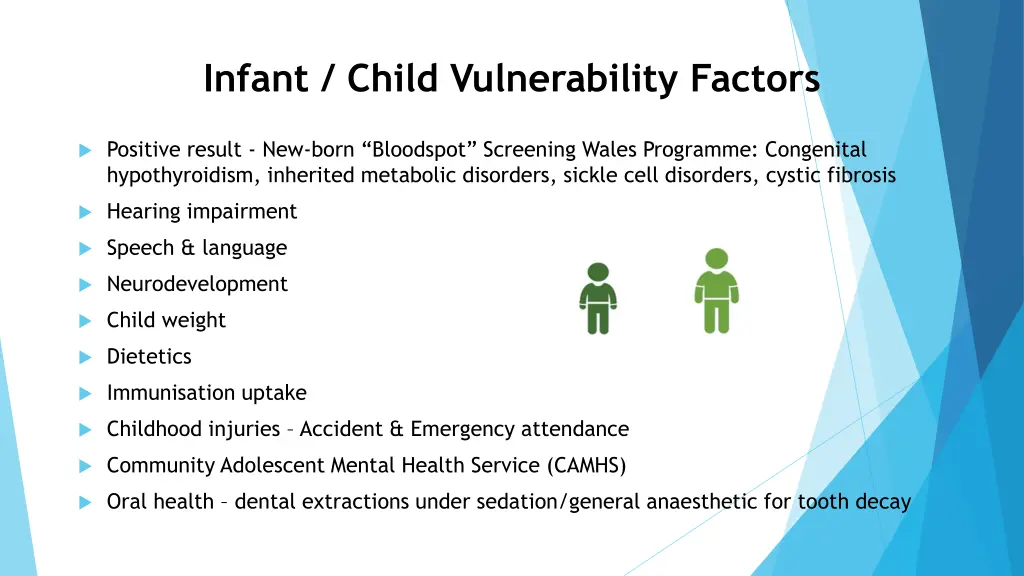 infant child vulnerability factors