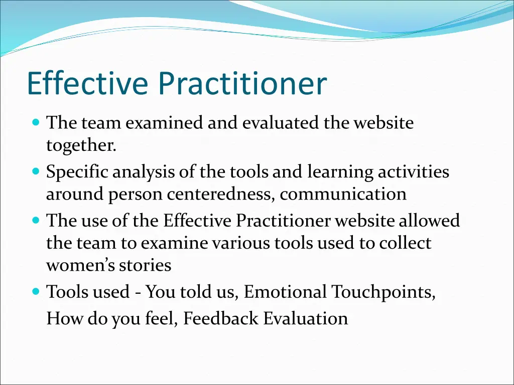 effective practitioner