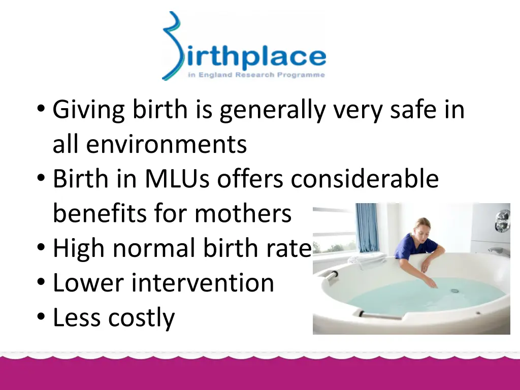 giving birth is generally very safe