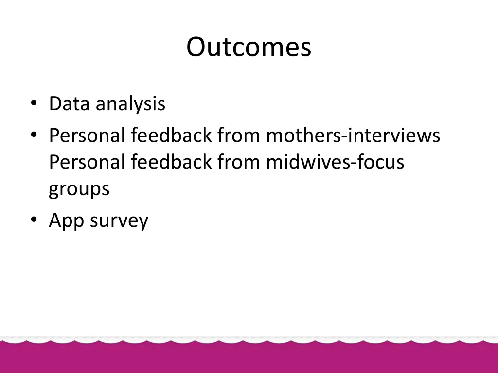 outcomes