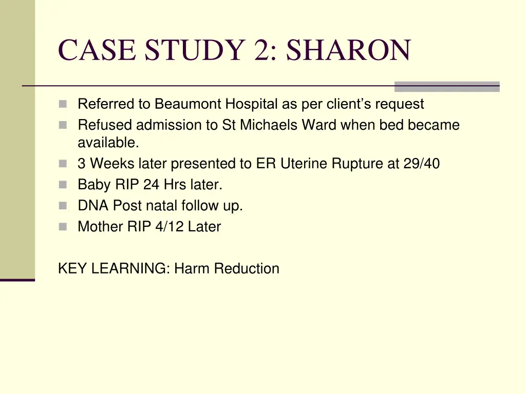 case study 2 sharon 1