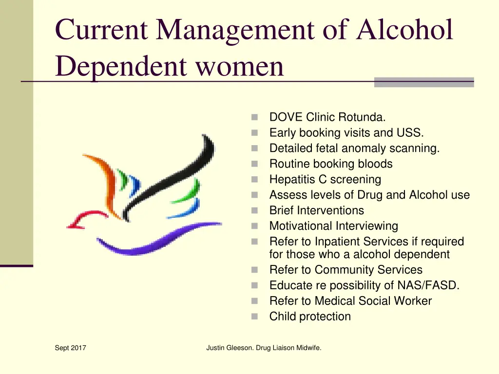 current management of alcohol dependent women