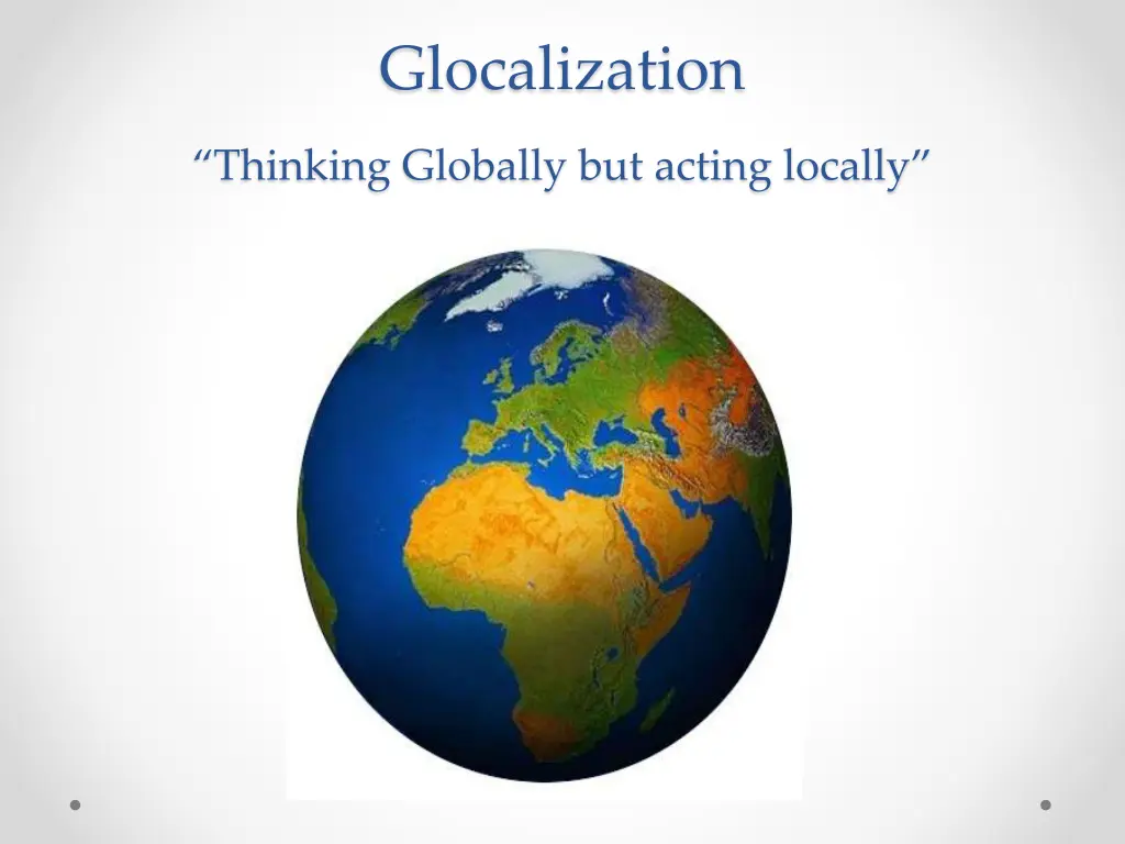 glocalization