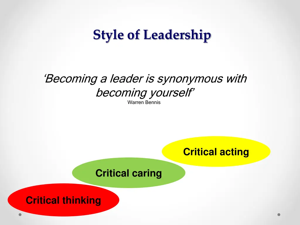 style of leadership