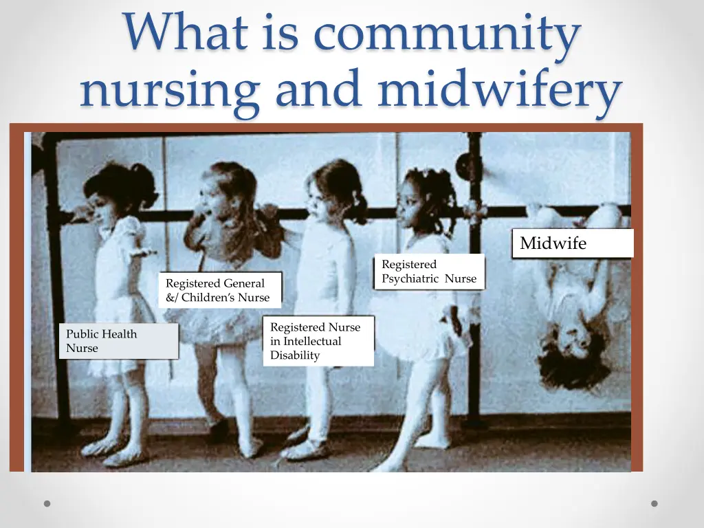 what is community nursing and midwifery