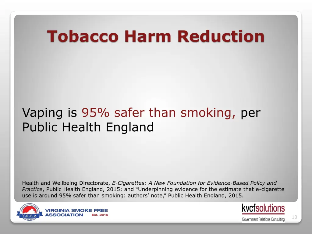 tobacco harm reduction
