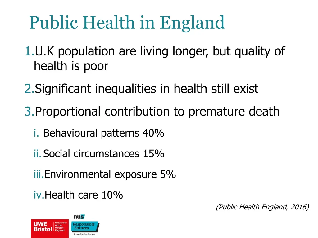 public health in england