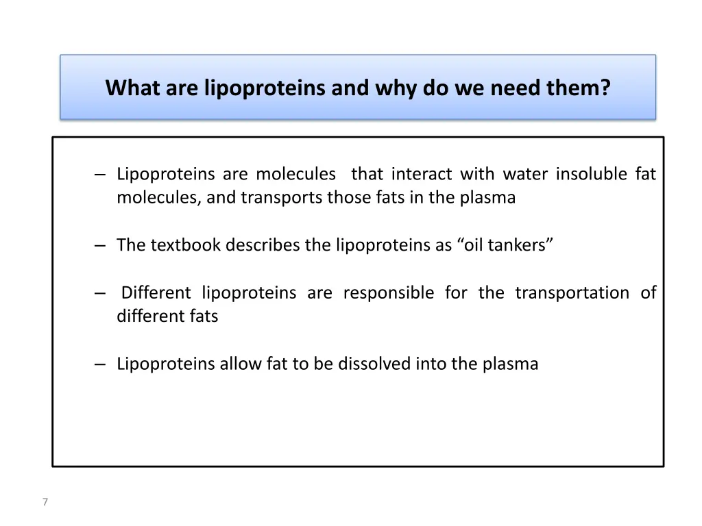 what are lipoproteins and why do we need them