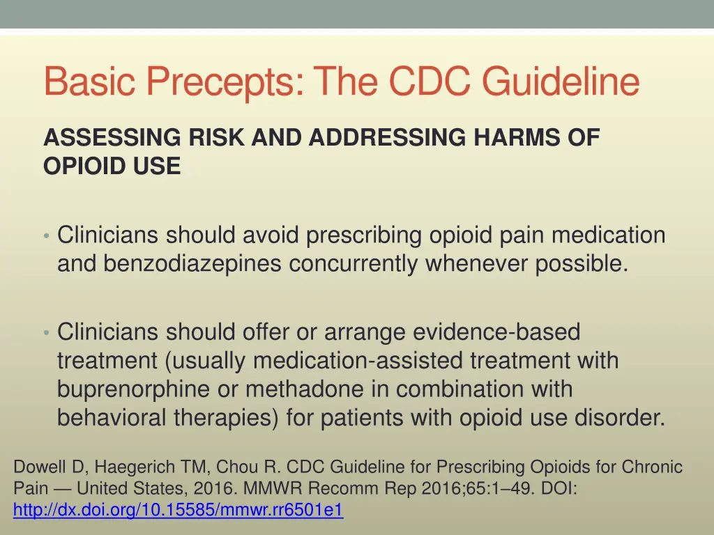 basic precepts the cdc guideline 9