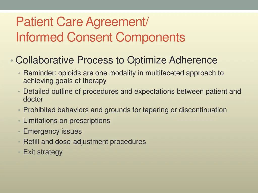 patient care agreement informed consent components