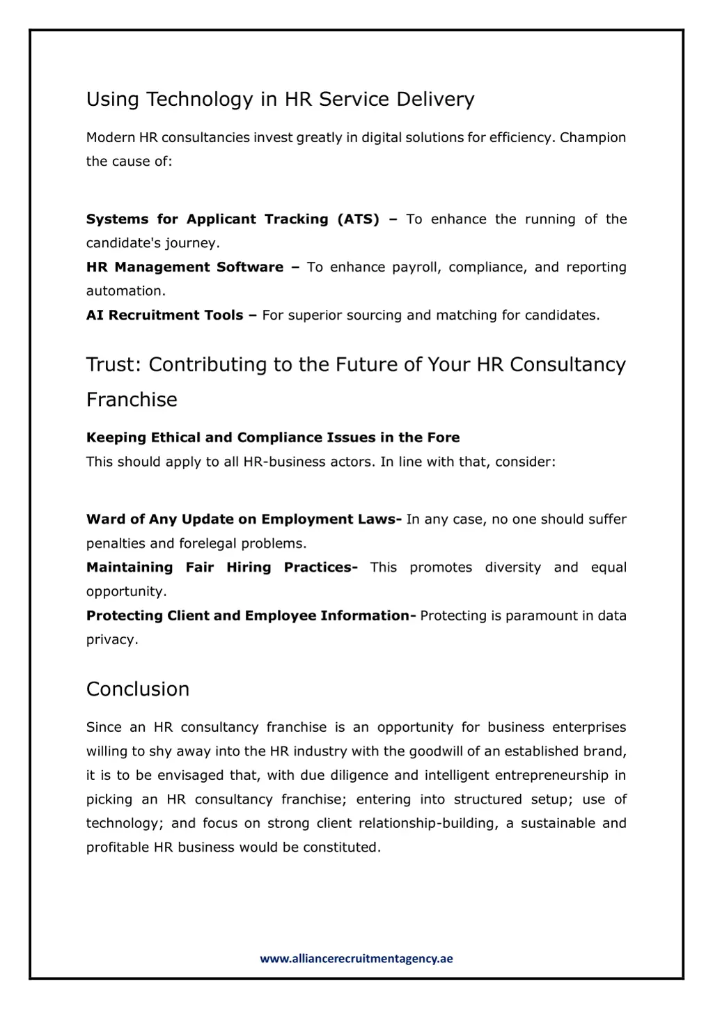 using technology in hr service delivery