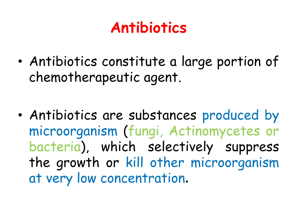 antibiotics