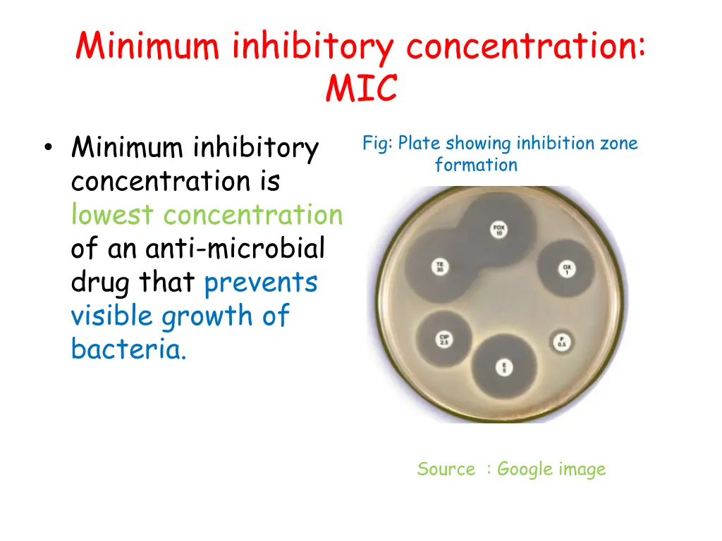 minimum inhibitory concentration mic