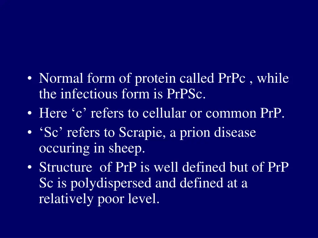 normal form of protein called prpc while