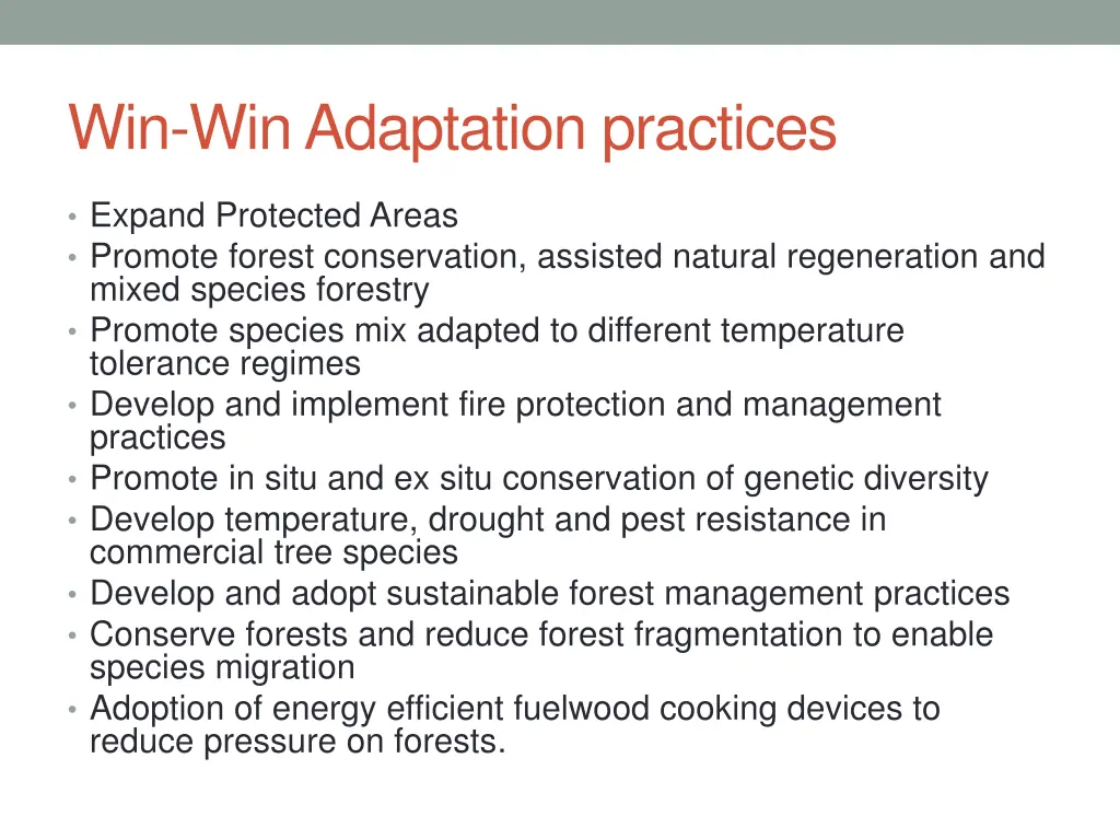 win win adaptation practices