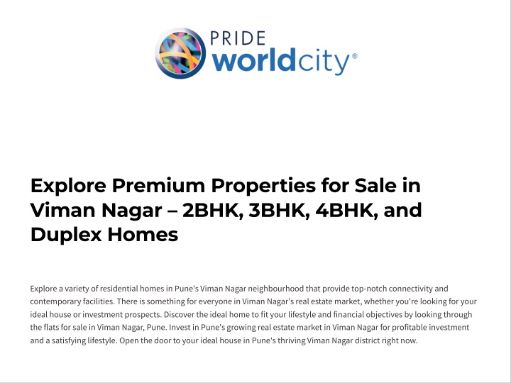 explore premium properties for sale in viman