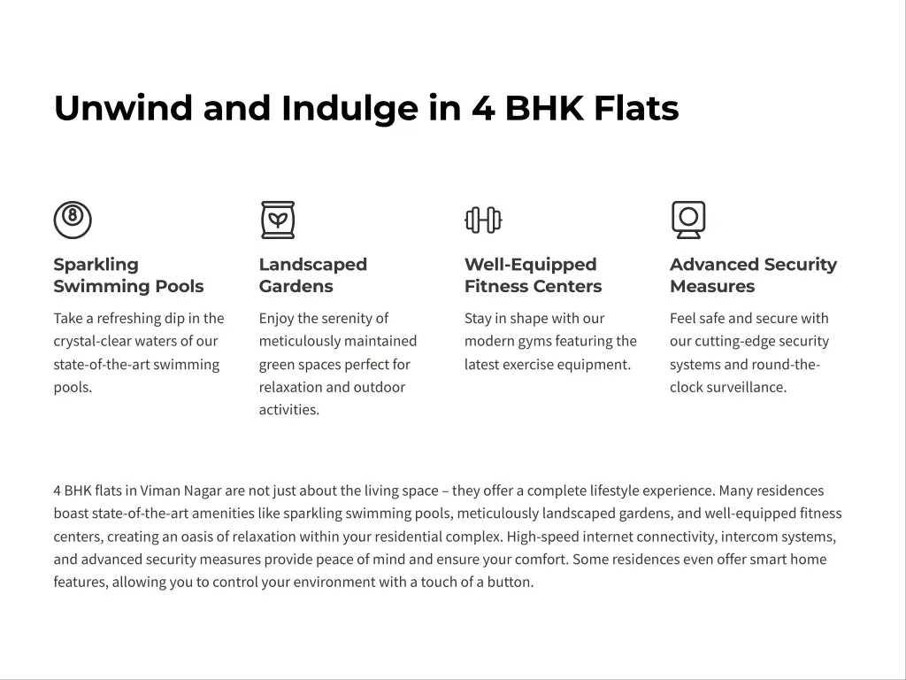 unwind and indulge in 4 bhk flats