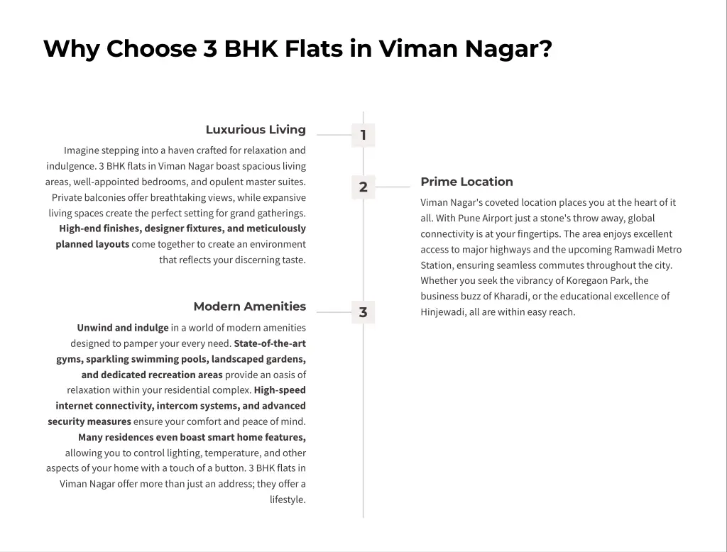 why choose 3 bhk flats in viman nagar