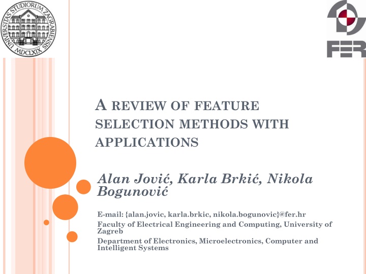 a review of feature selection methods with