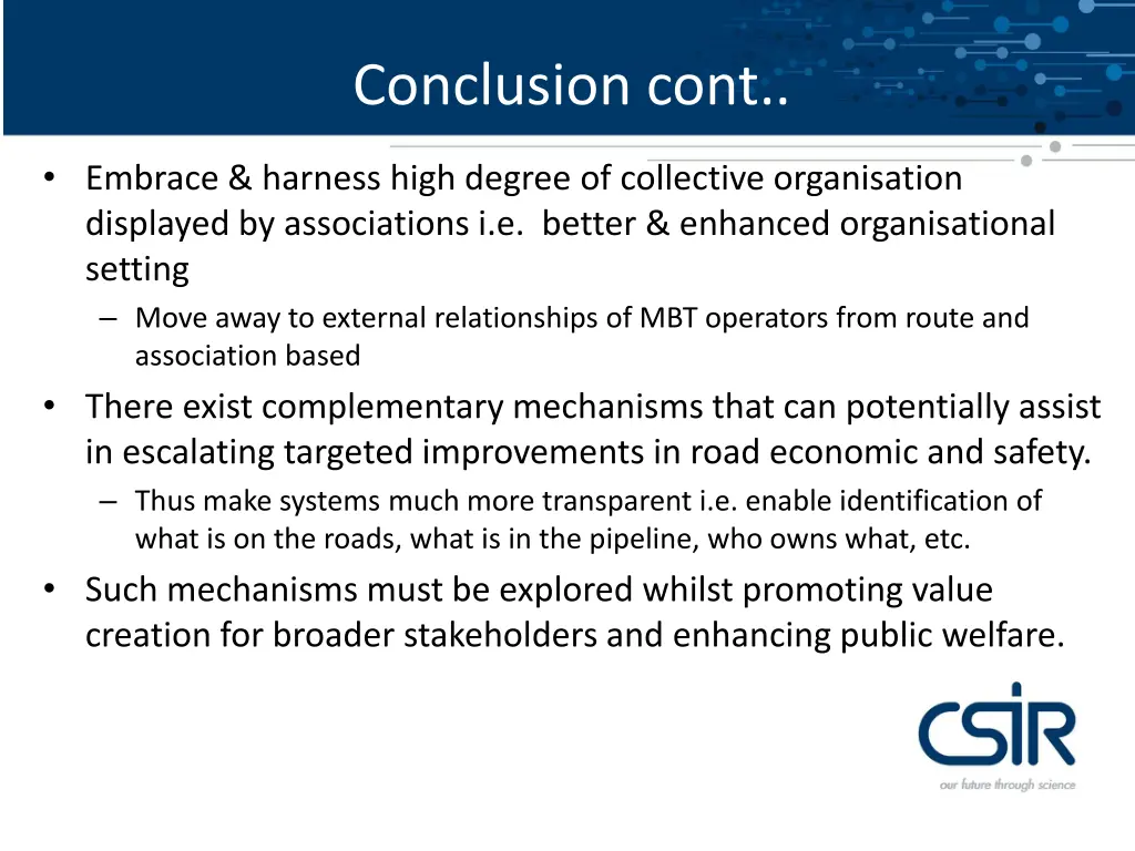 conclusion cont