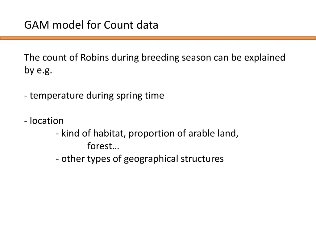 gam model for count data 1