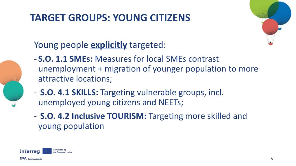 target groups young citizens
