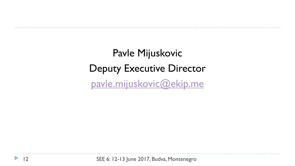 pavle mijuskovic deputy executive director pavle