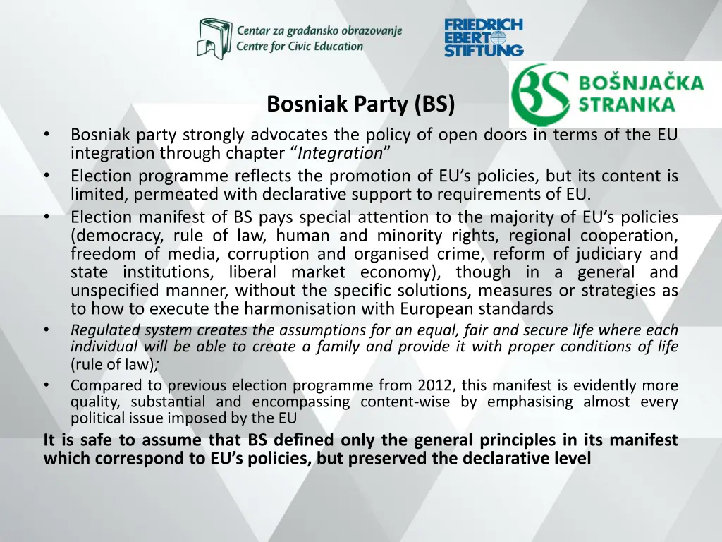 bosniak party bs