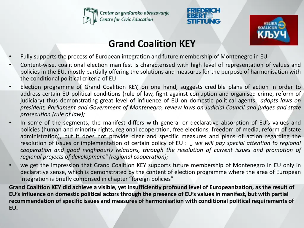 grand coalition key