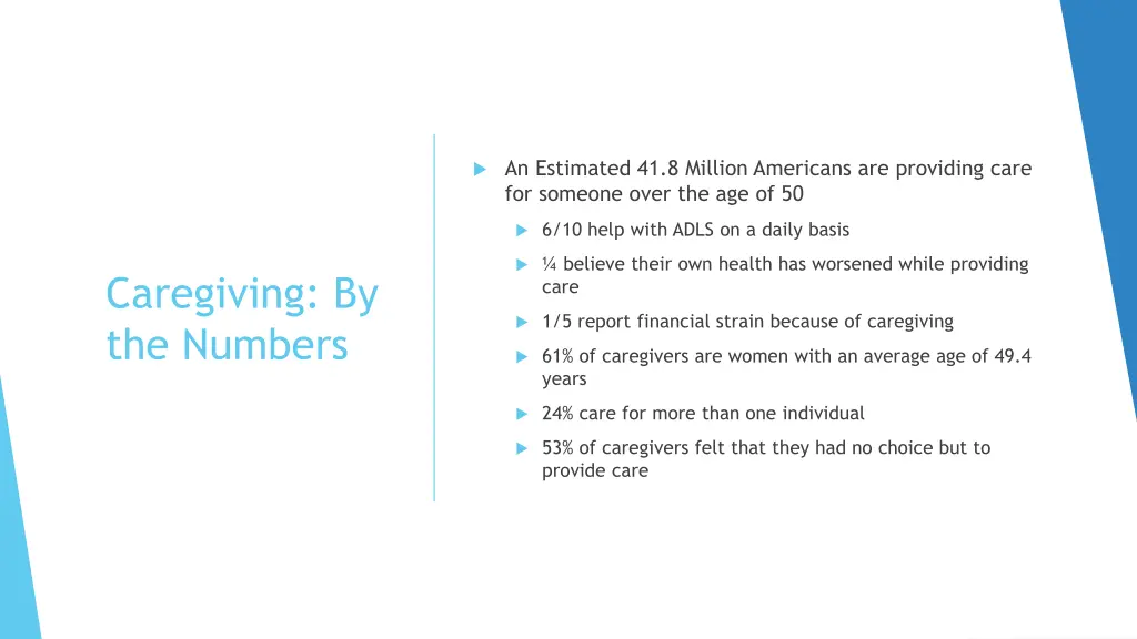 an estimated 41 8 million americans are providing