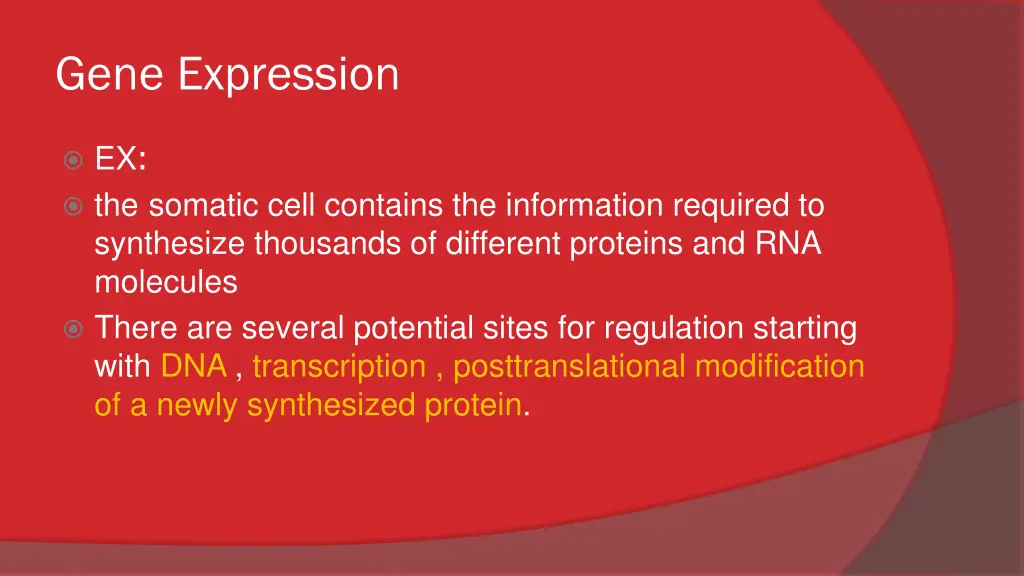 gene expression 1