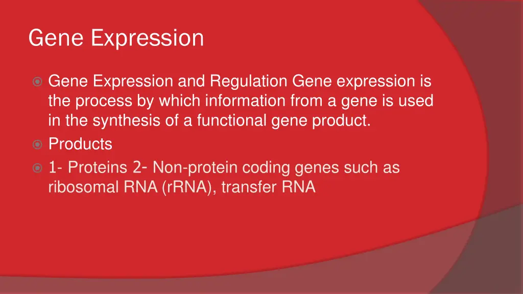 gene expression