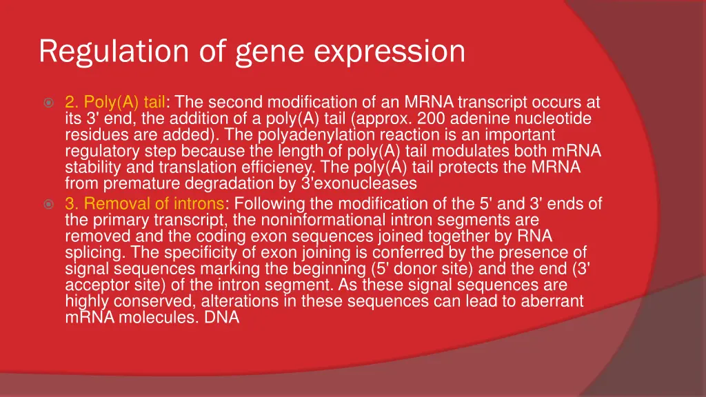 regulation of gene expression 3
