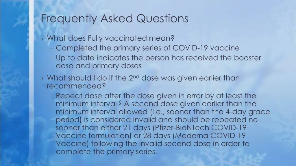 frequently asked questions