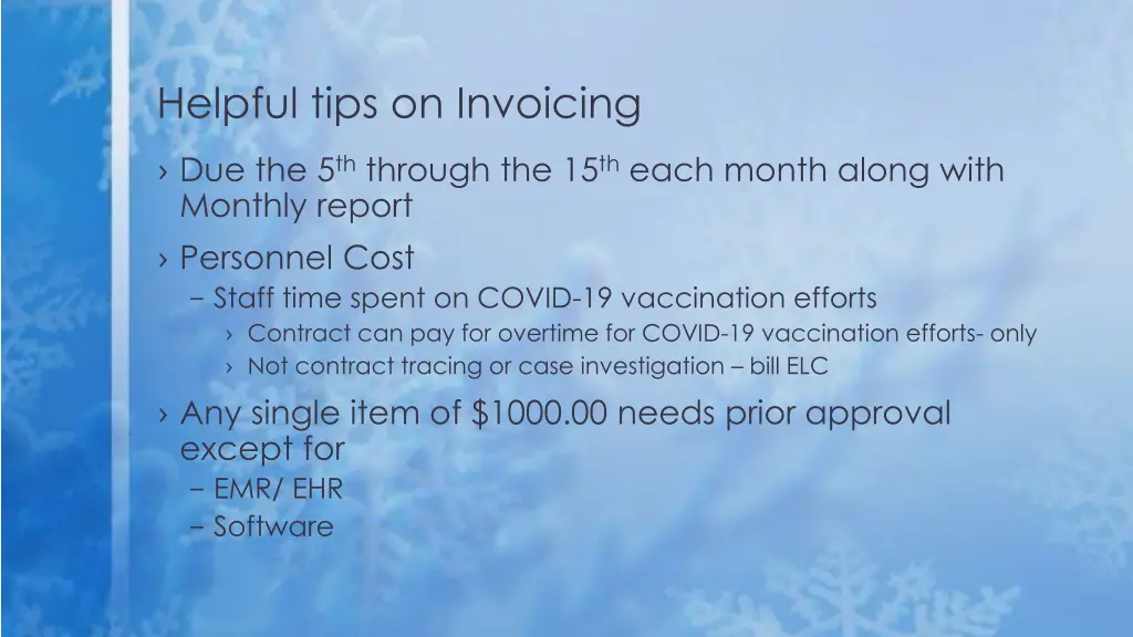 helpful tips on invoicing