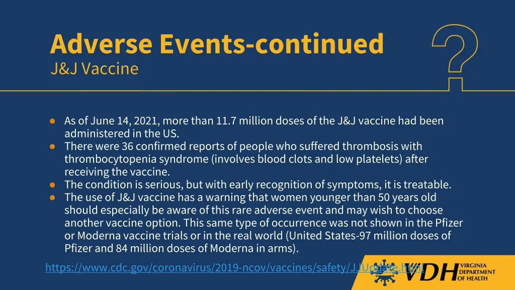adverse events continued j j vaccine