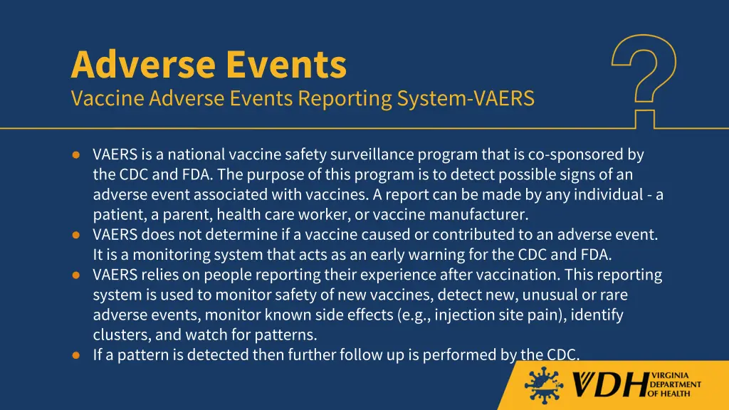 adverse events vaccine adverse events reporting