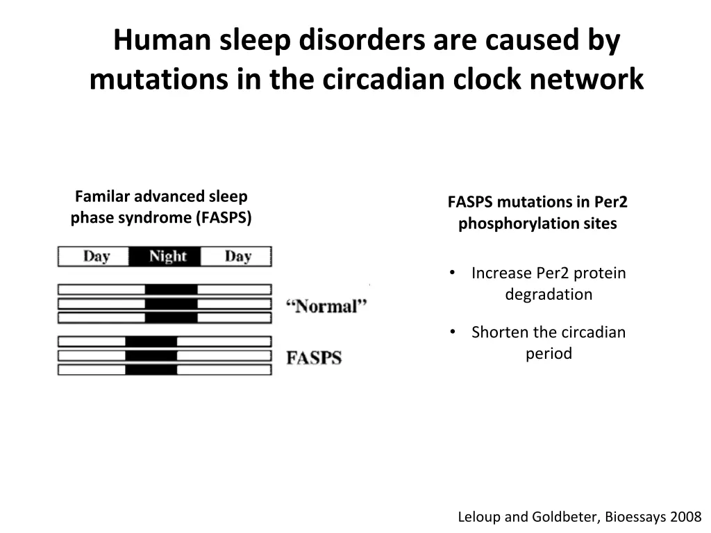 human sleep disorders are caused by mutations