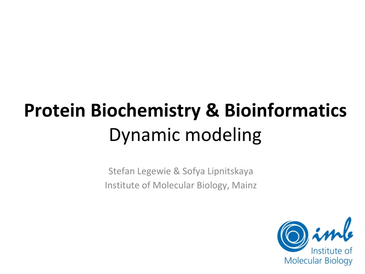 protein biochemistry bioinformatics dynamic