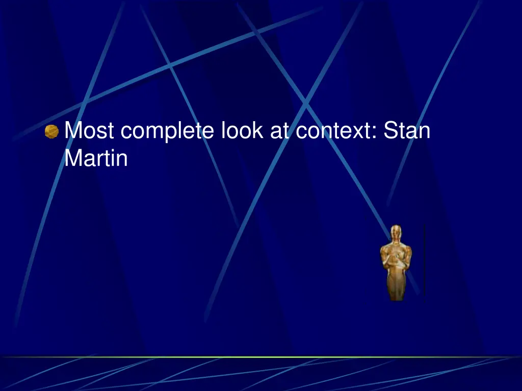 most complete look at context stan martin