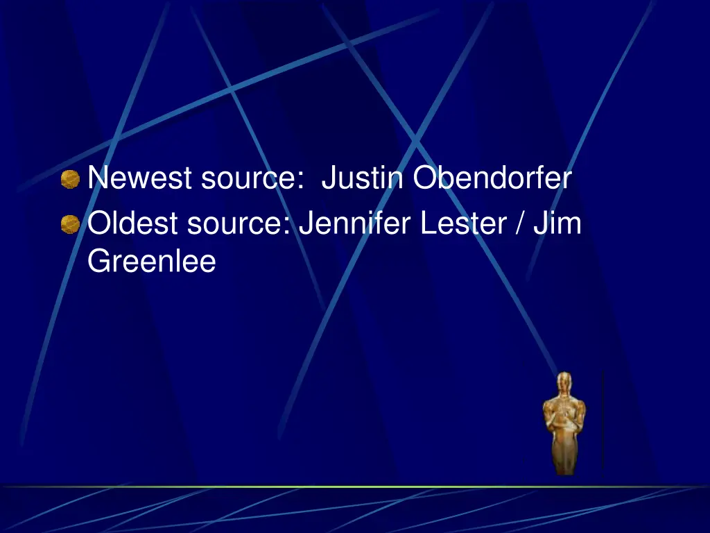 newest source justin obendorfer oldest source