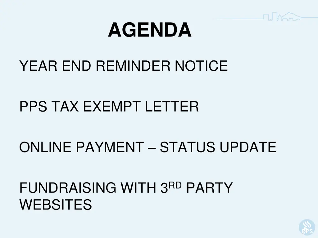 agenda